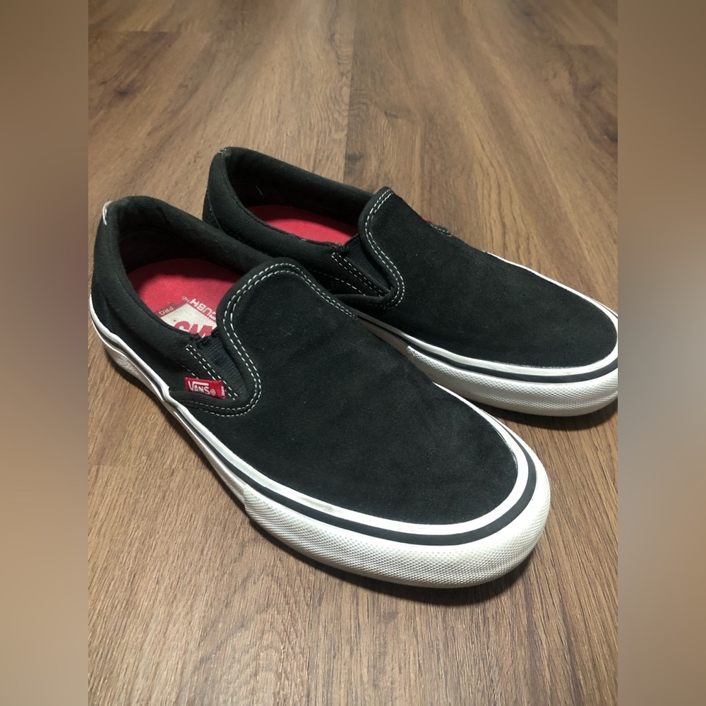 VANS, ULTRACUSH, Black, Suede, Men’s size 6.5